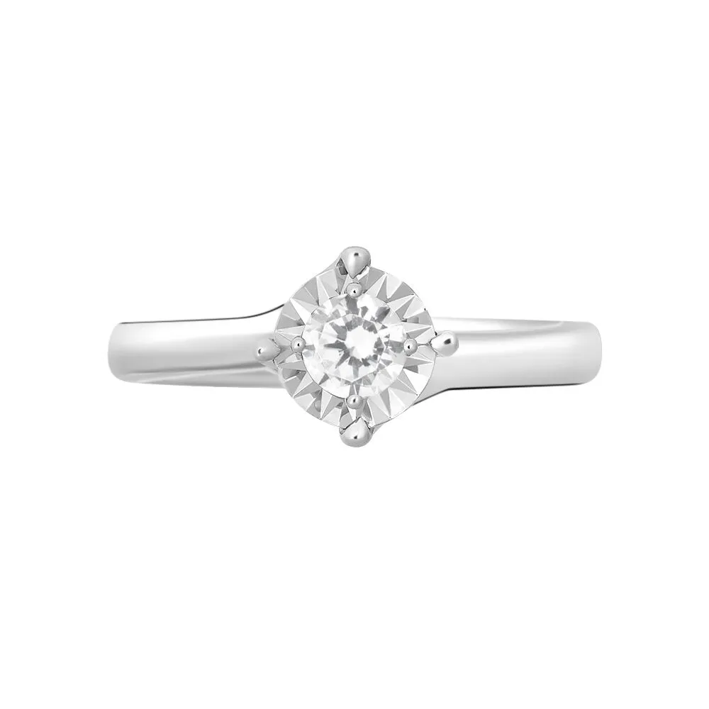 Anello Solitario Valentino Diamotion Oro Bianco 750/1000 Diamante Bianco 0,23 ct 1683305