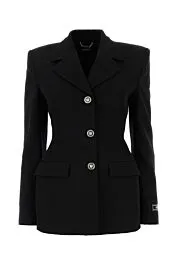 Black grain de poudre blazer    