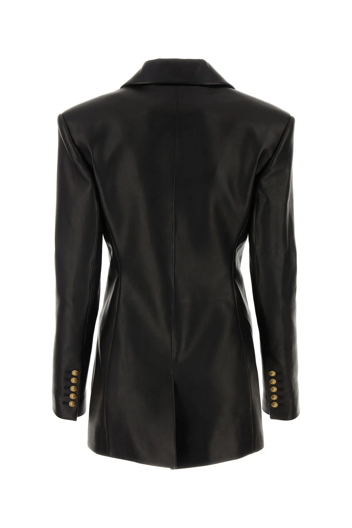 Black leather blazer    