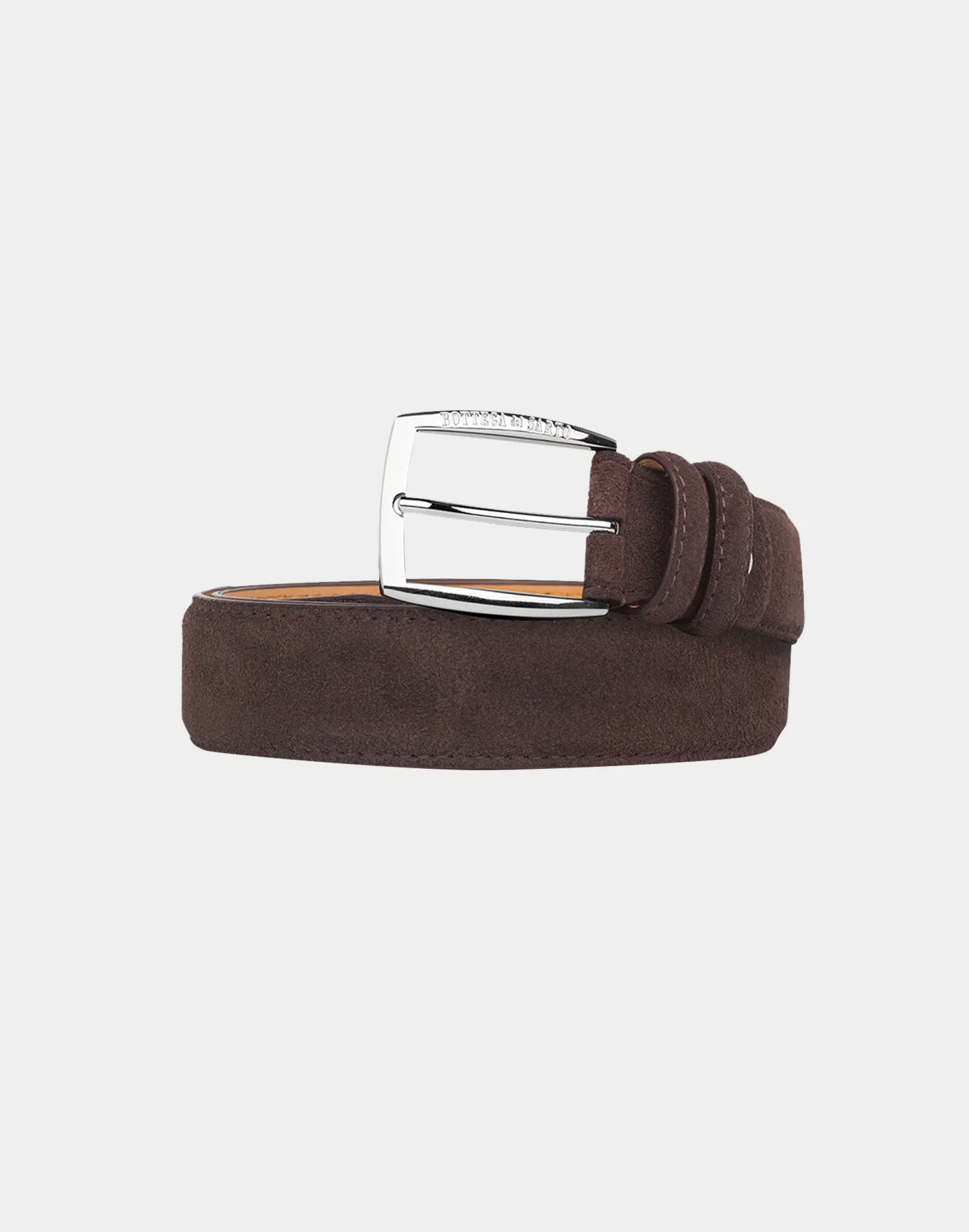 Brown suede belt