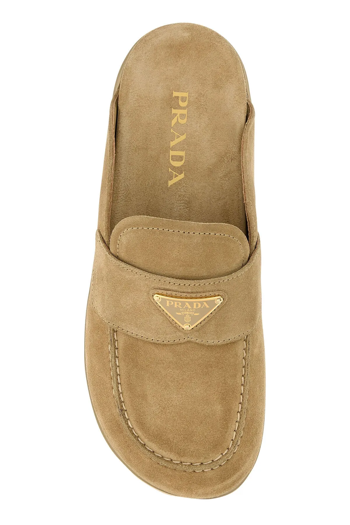 Cappuccino suede slippers    