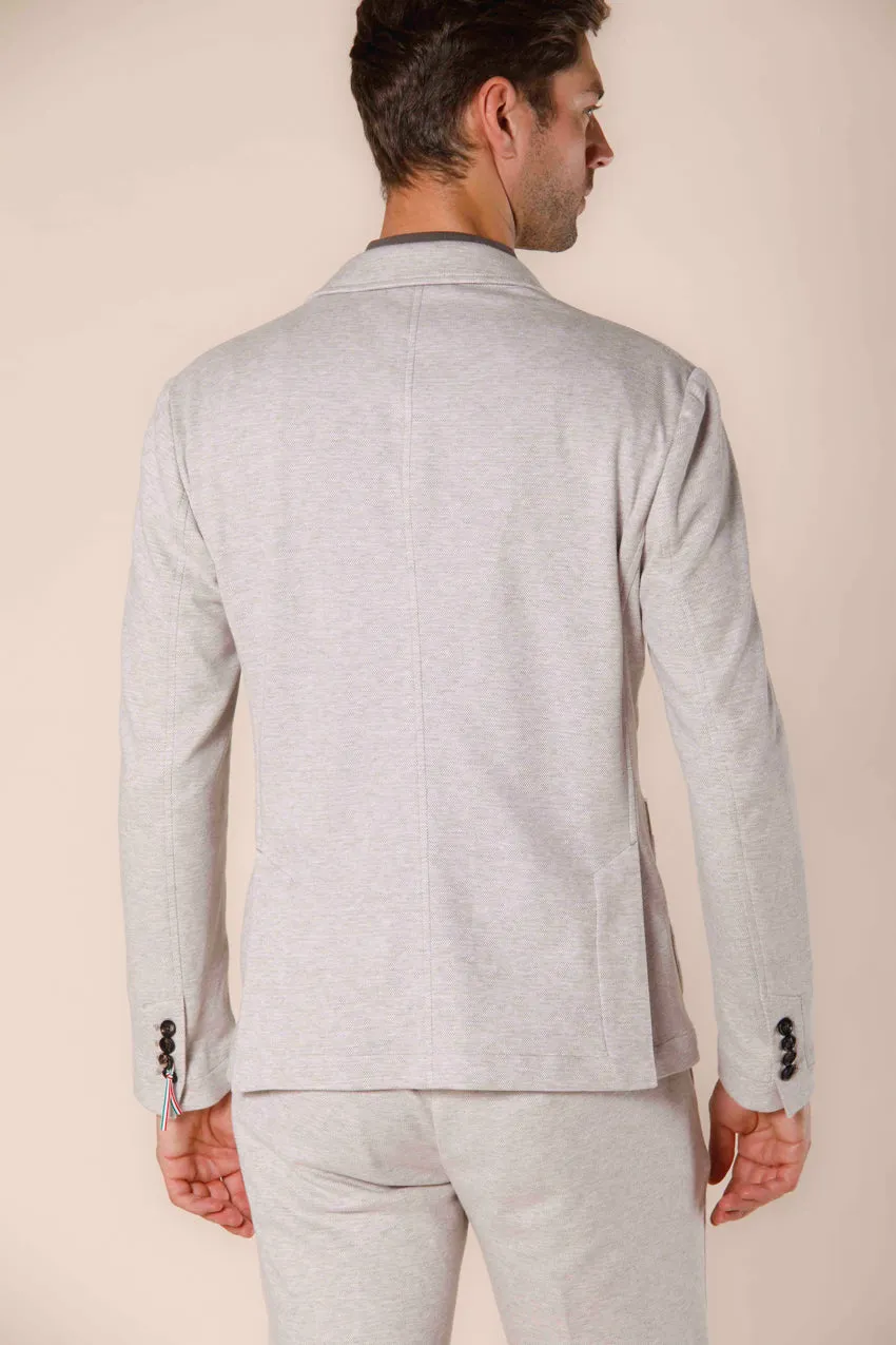 Da Vinci blazer homme en piquet de coton double face régulier