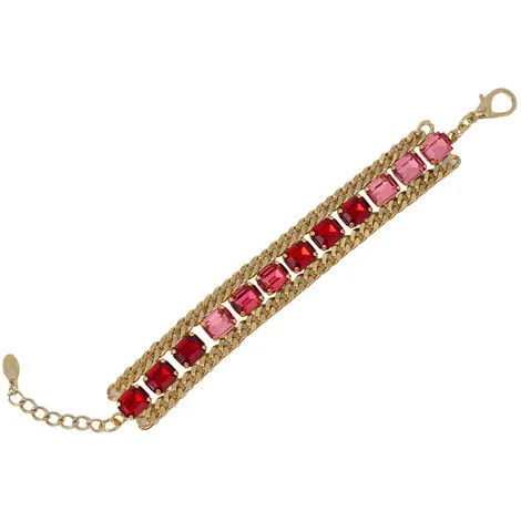 EVITA Bracciale con catena e pietre Evita