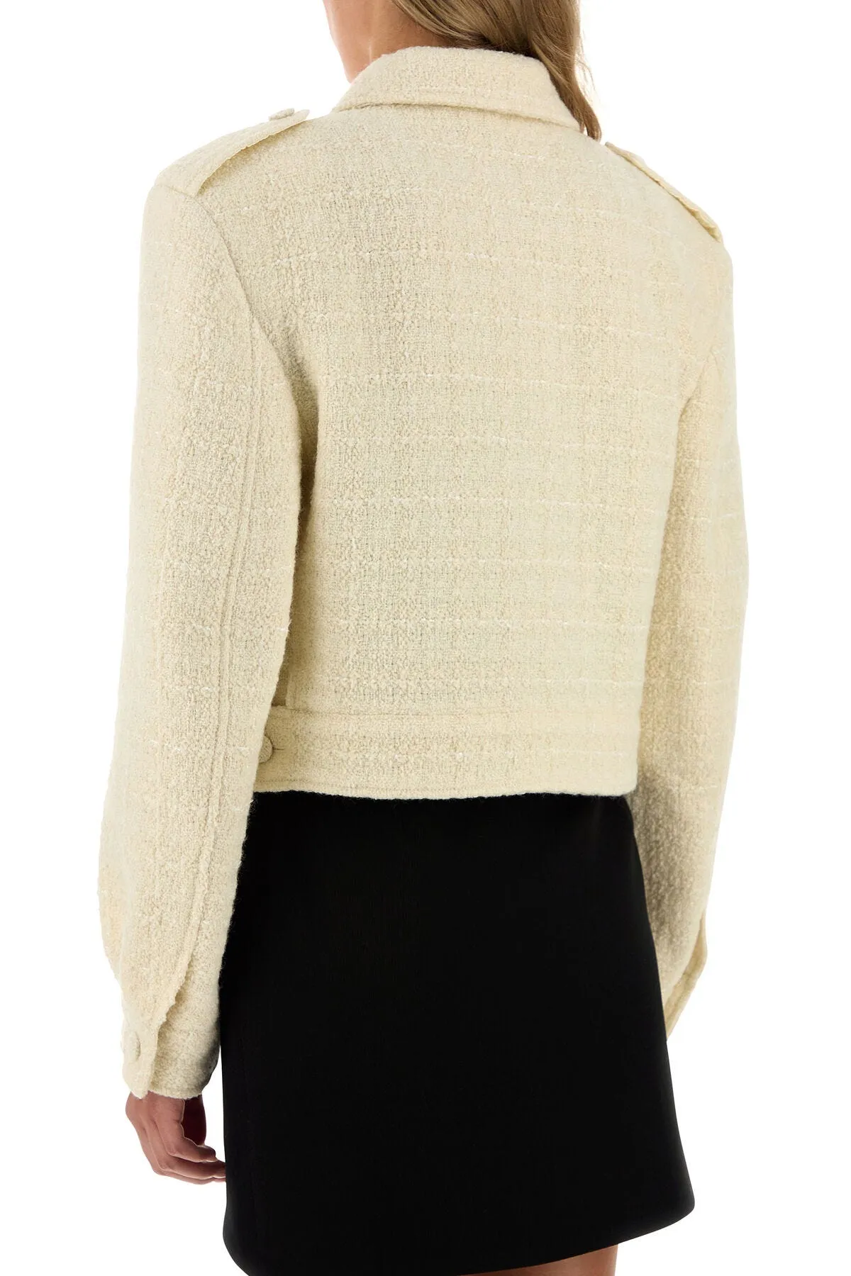 Ivory teed blazer    
