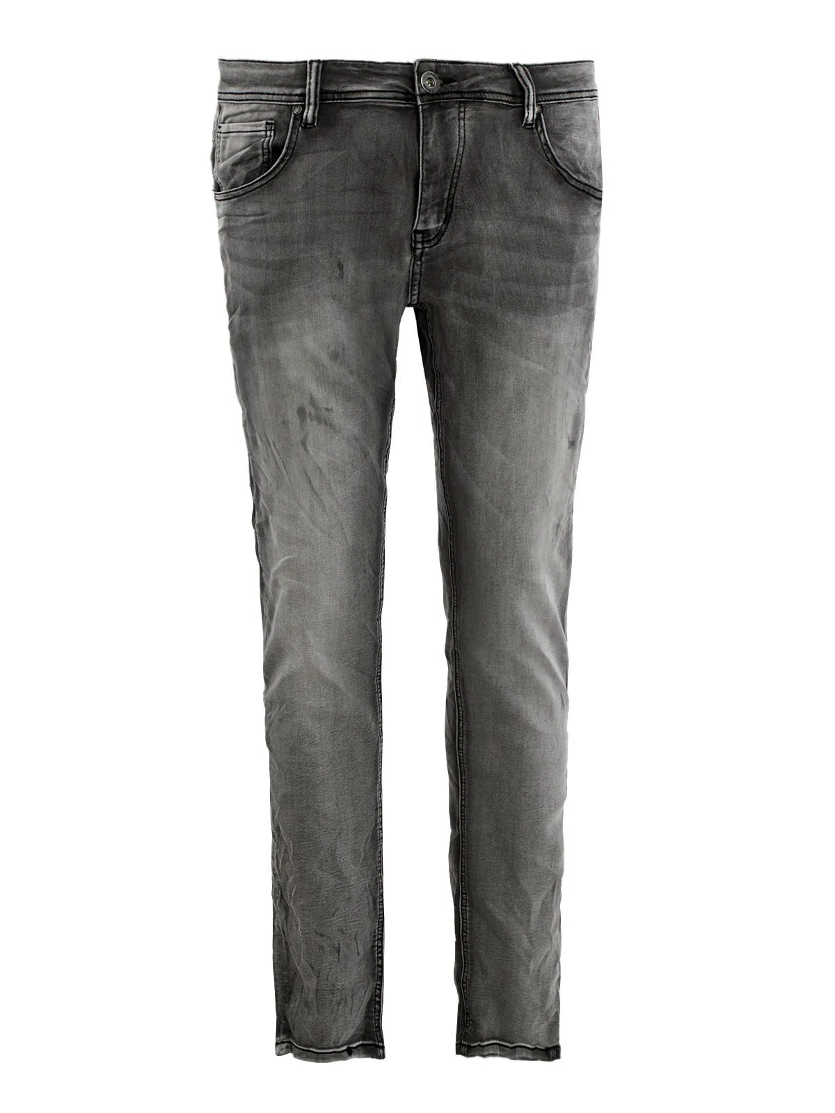 Leox Jean froissé homme noir délavé