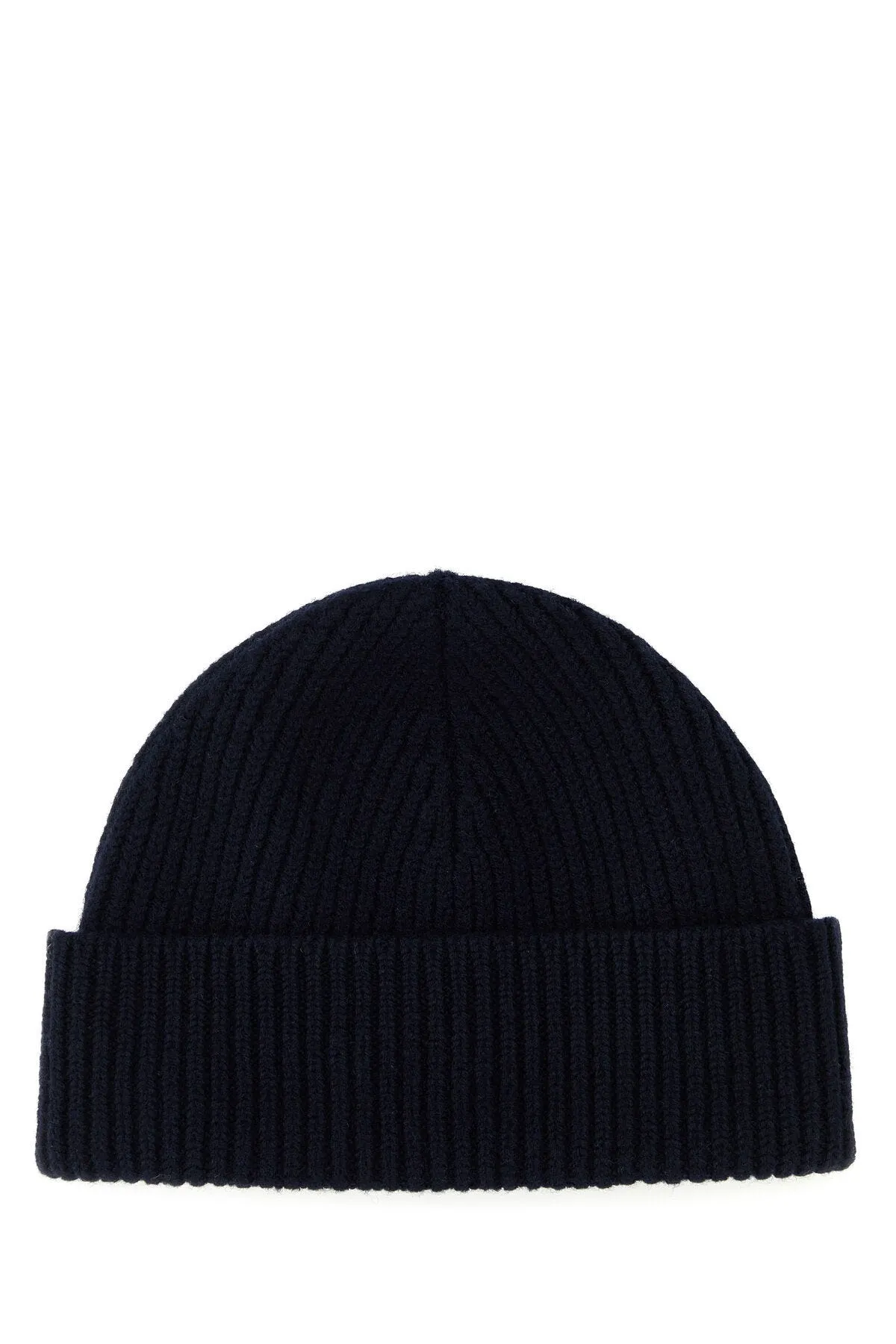 Navy blue wool beanie hat    
