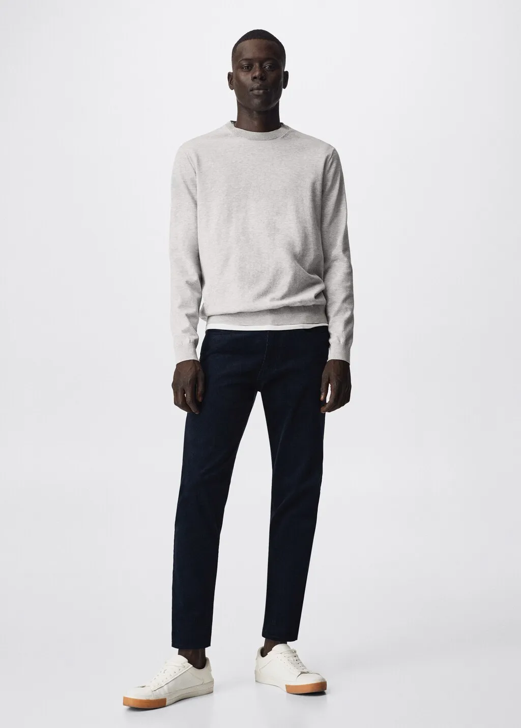 Pantaloni tapered-fit velluto