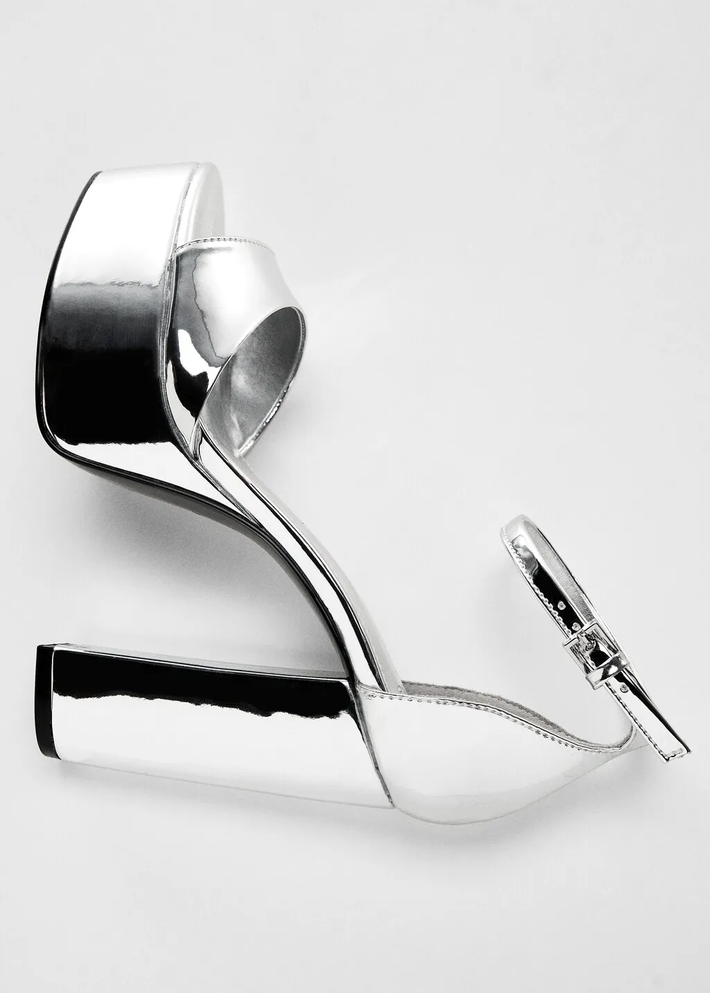Sandali metallizzati tacco
