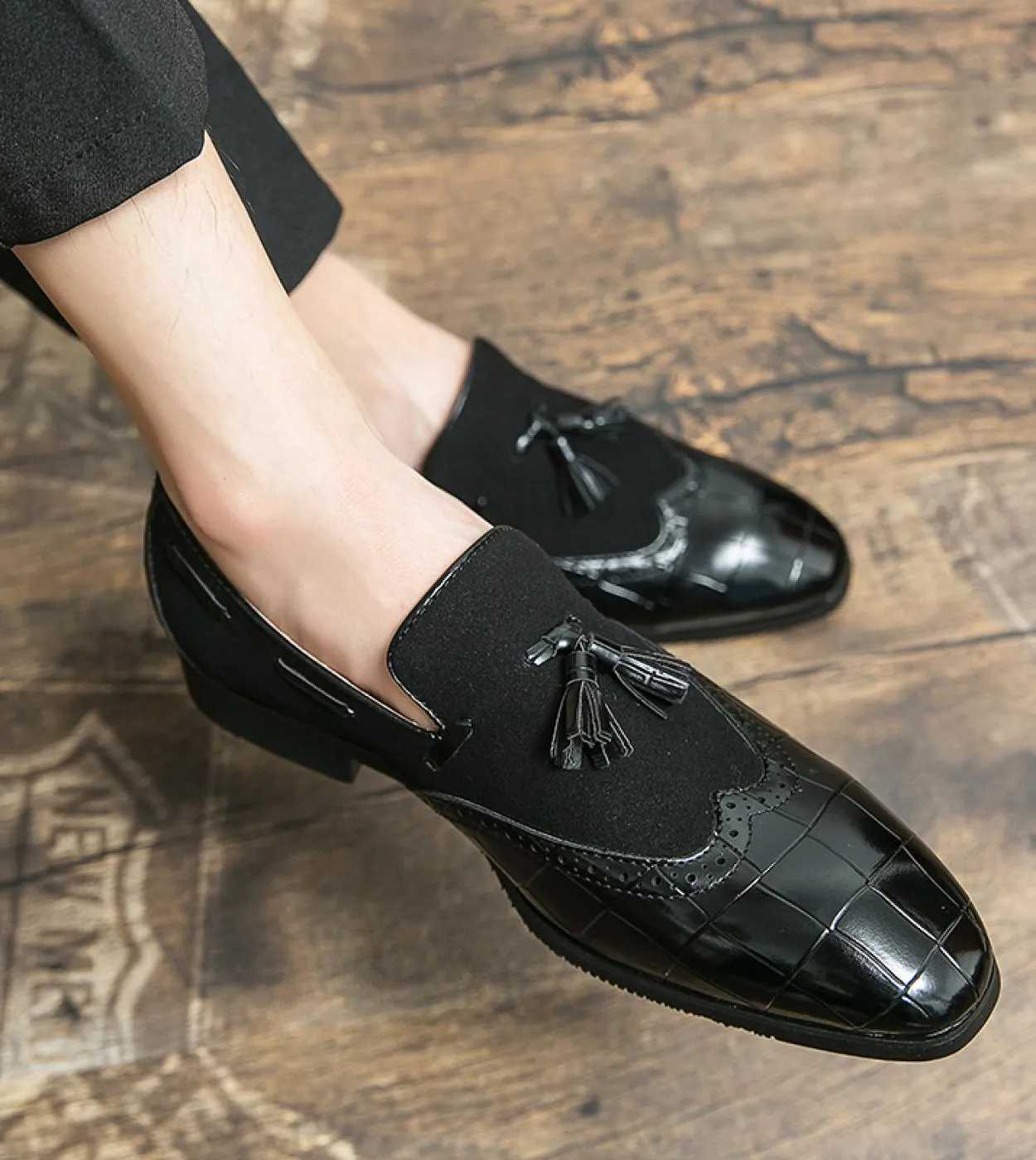 Scarpe eleganti da uomo Uomo Autunno Matrimonio Moda Ufficio Pelle di alta qualità Comode scarpe da uomo daffari Scarpe da uomo