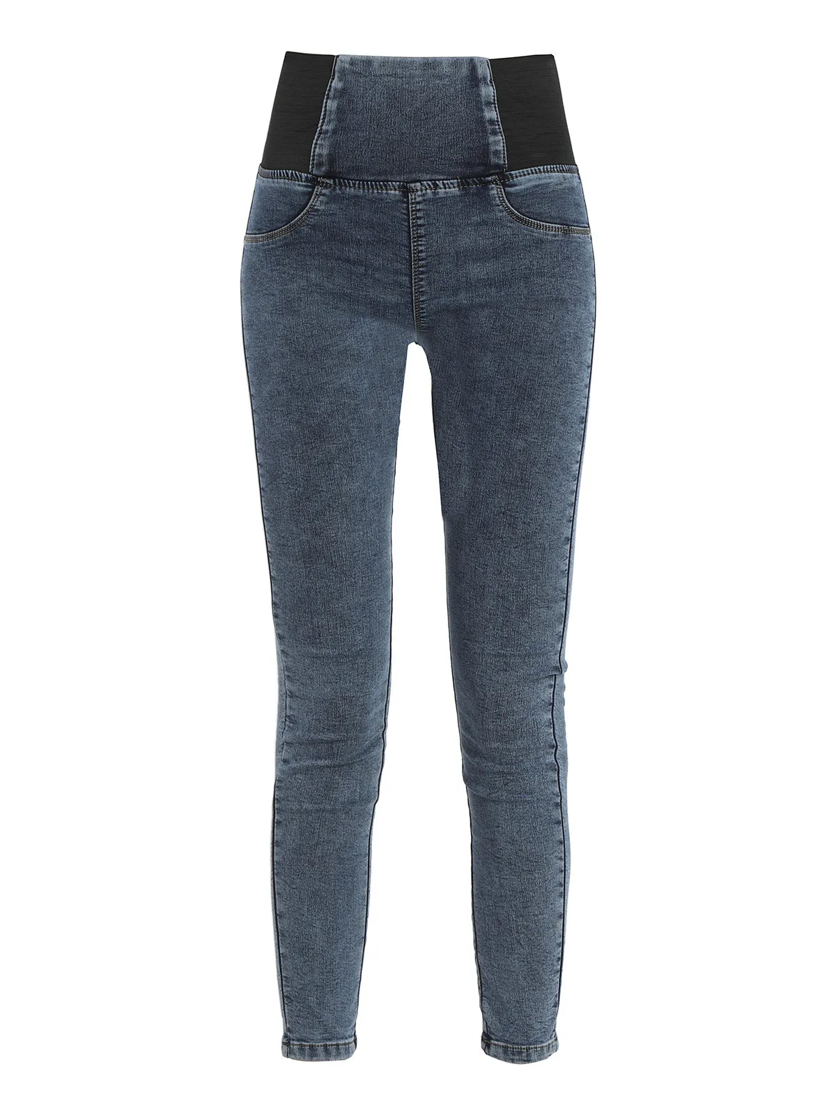 Sexy Sense Jean skinny femme taille haute élastique