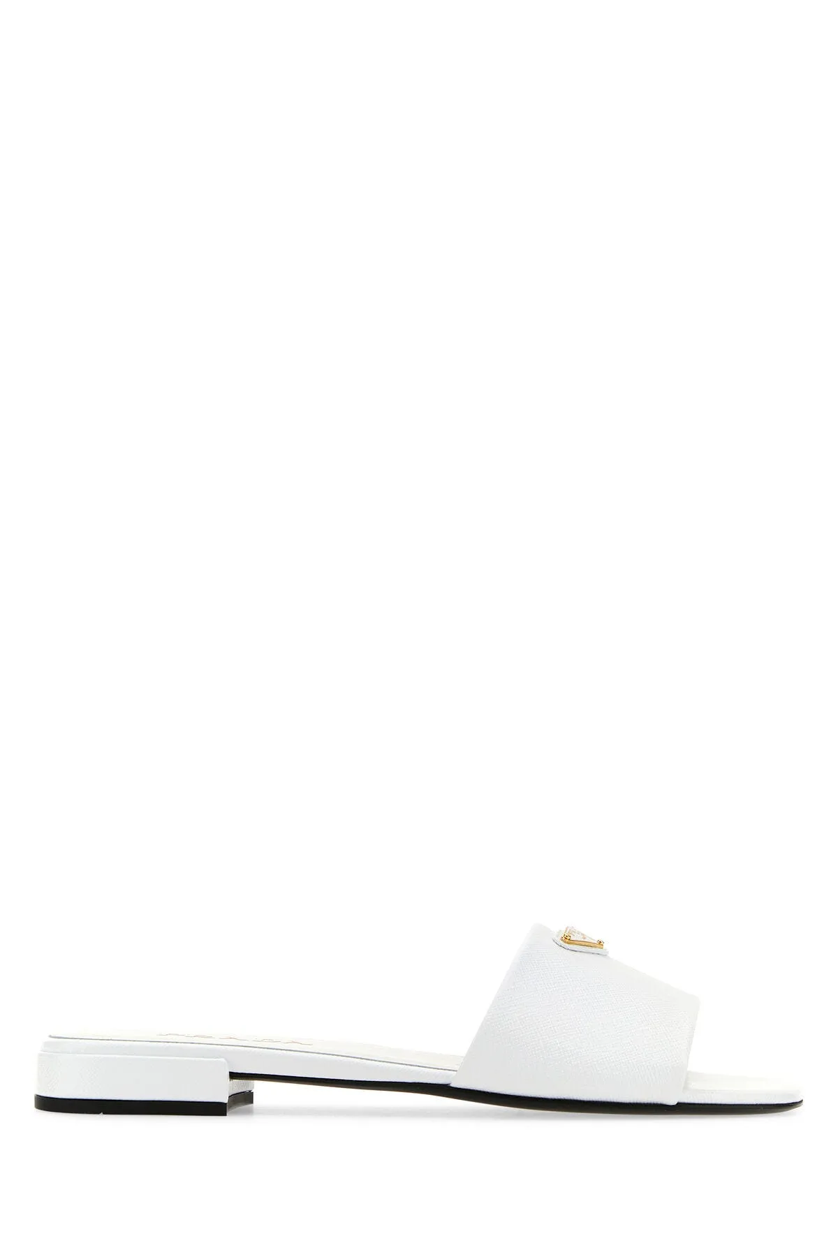 White leather slippers    